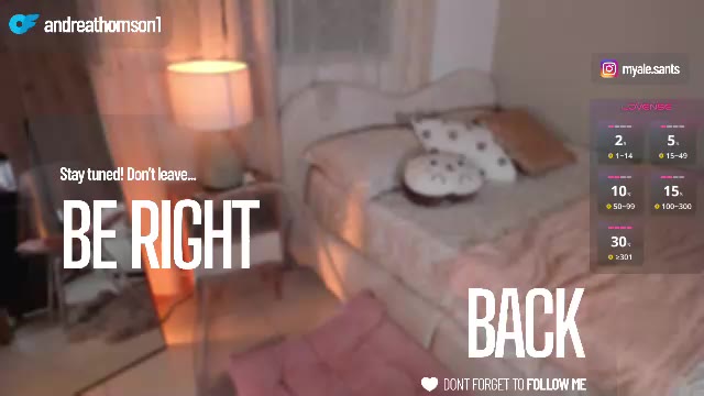 andreathomson na Chaturbate: fotky a profil