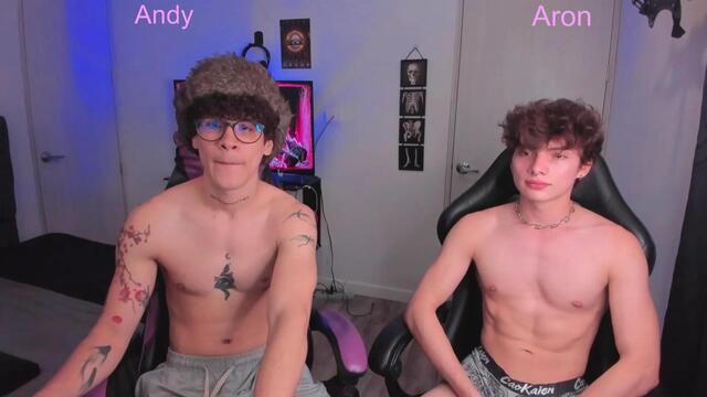 Preview photo of webcam model andy-rivera-and-aron-twink on Flirt4Free